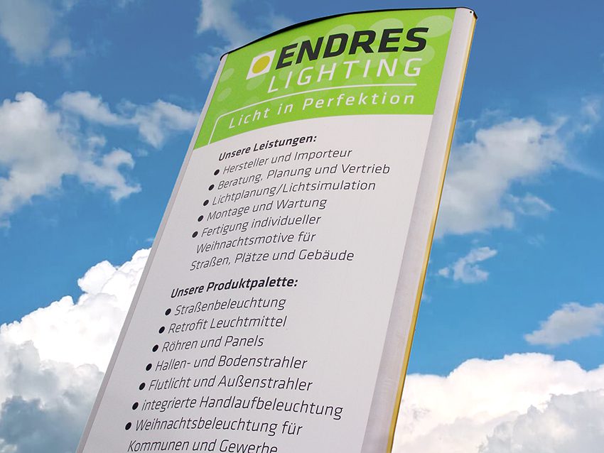 ENDRES Lighting Schild