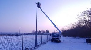 Ein Wintertraum auf dem Mertlocher Sportplatz