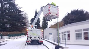 Umrüstung im winterlichen Hardert