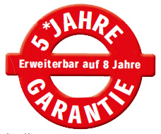 5 Jahre Garantie auf Pandia Plato